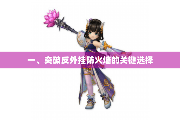 一、突破反外挂防火墙的关键选择